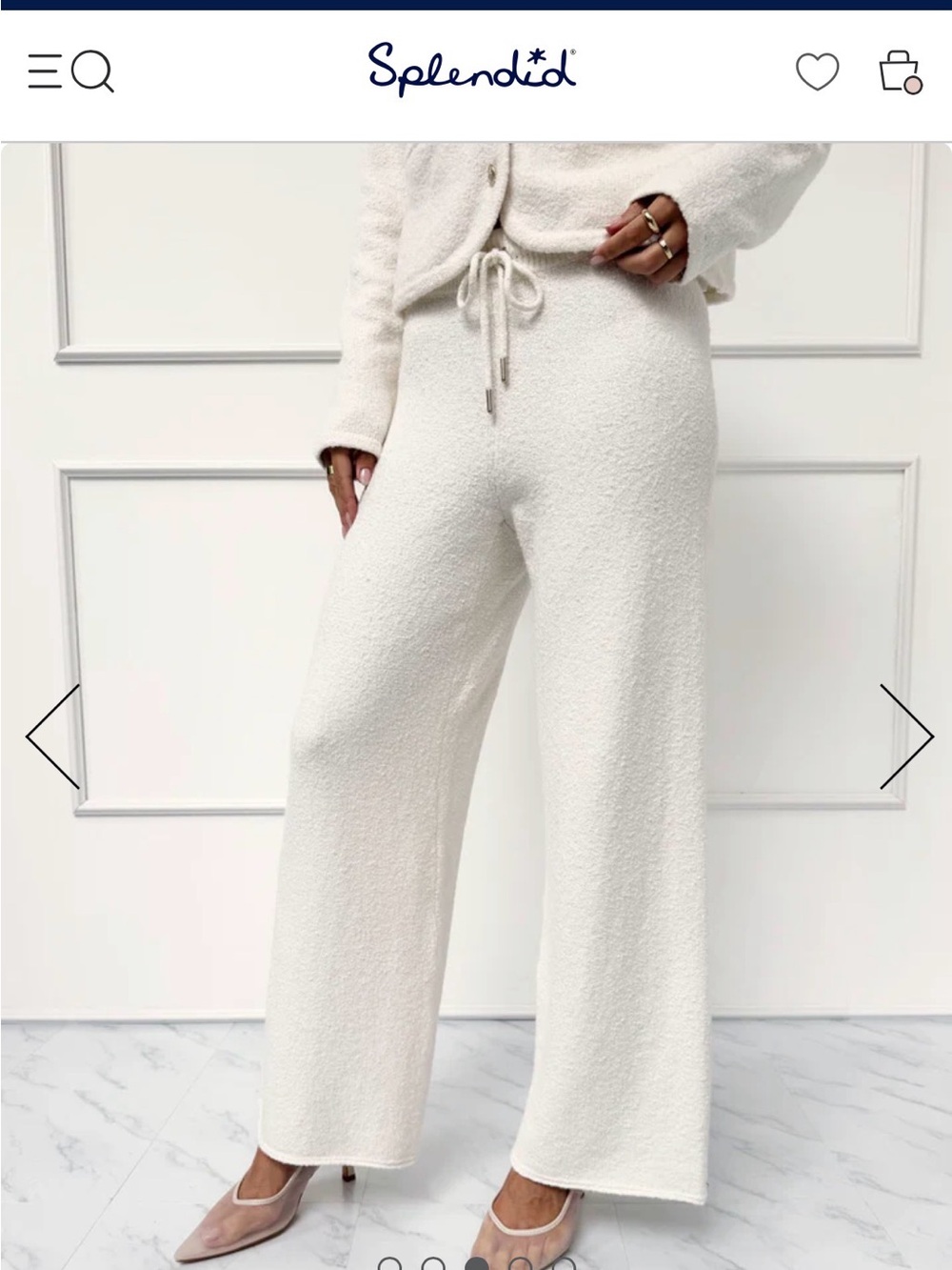 NWT Splendid Wide-Leg Knit Lounge Pants